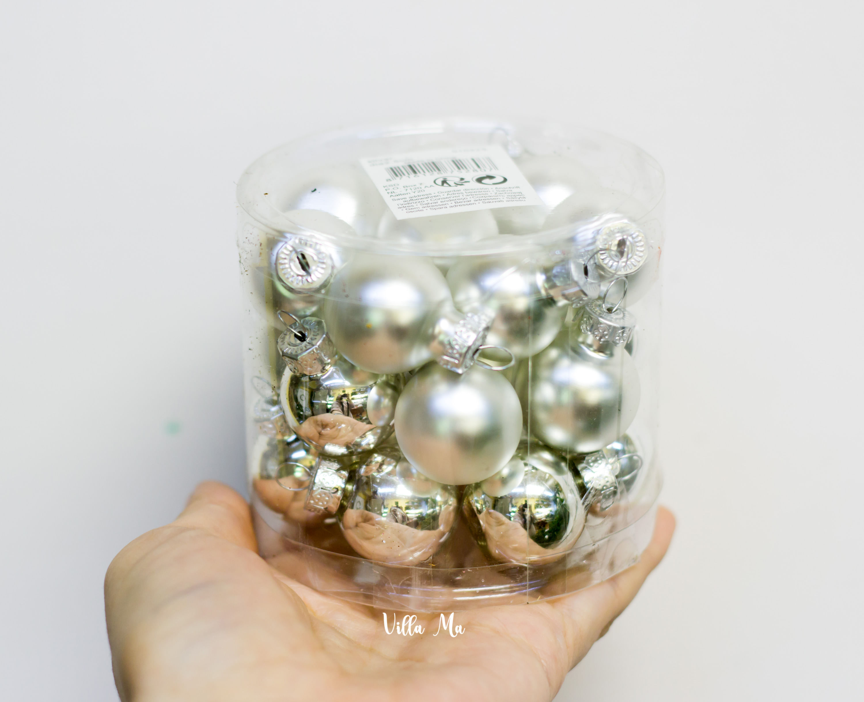 Набор шары стекло д2,5 см для ёлки