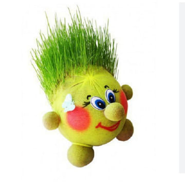 Эко-Живчик Травянчик набор для выращивания травы фигурка