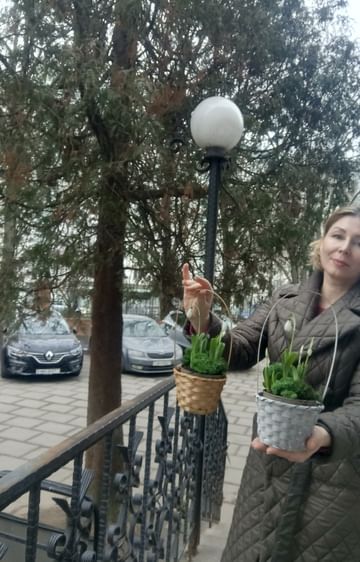 Подснежники в корзиночке ассорти