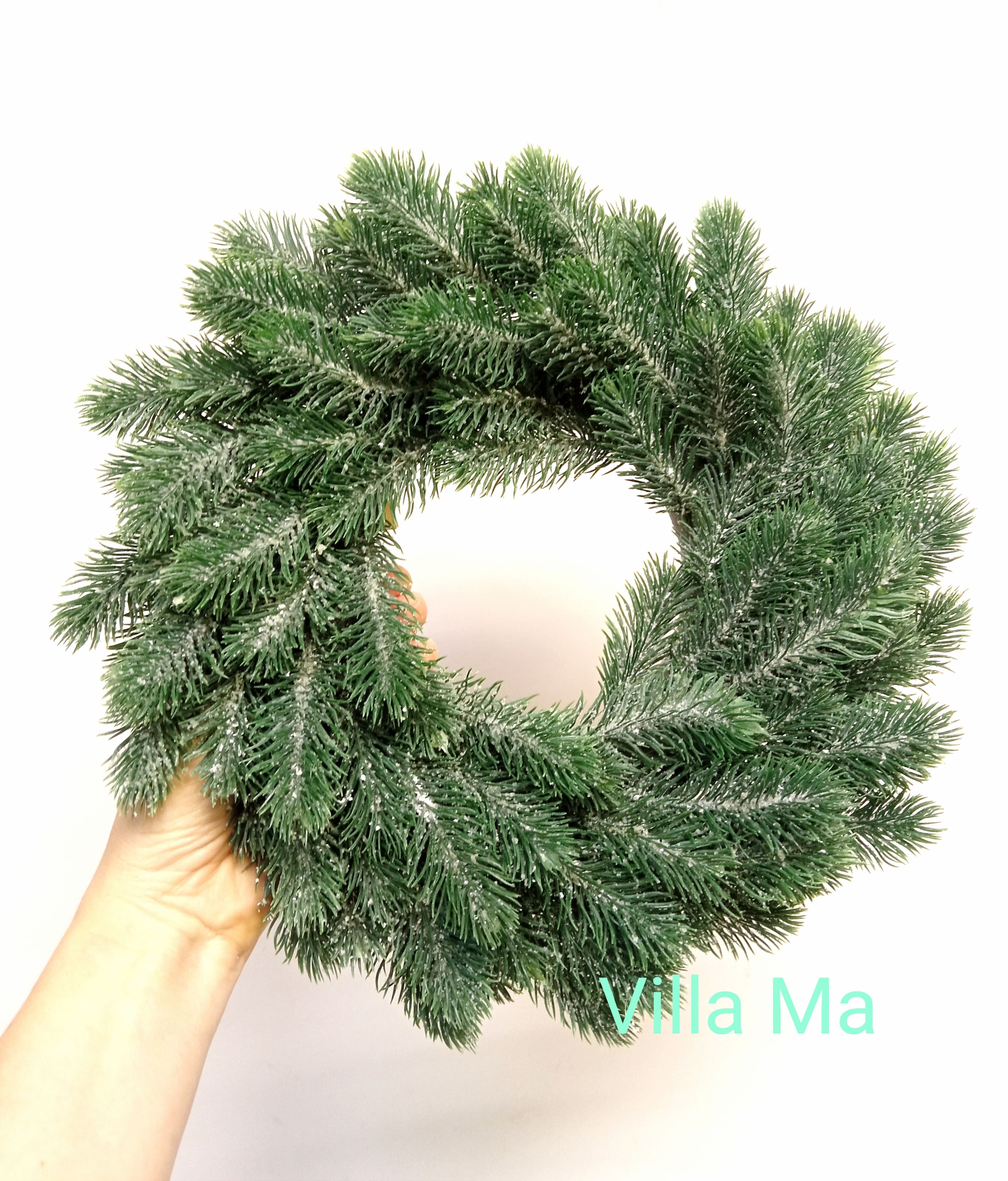 Венок из заснеженной пихты Аляска искусств.