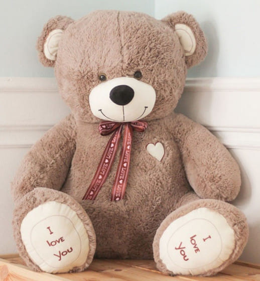 Медведь с бантом большой Мишка