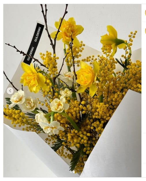 Букет с мимозой Солнышко моё
