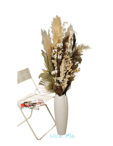 Напольная композиция из сухоцветов Фонтан