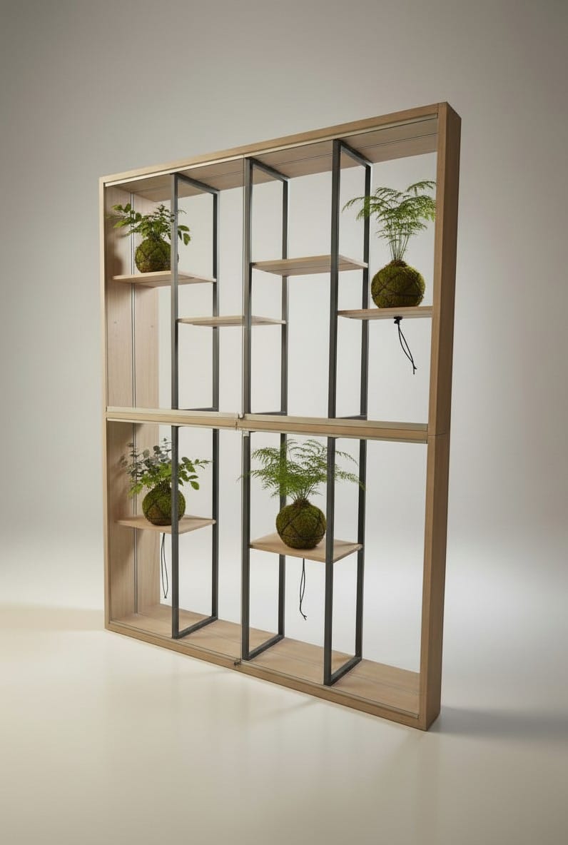 Кокедама со мхом искусств.