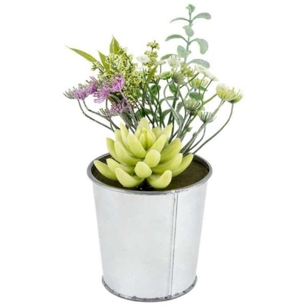 Композиция из искусственных суккулентов