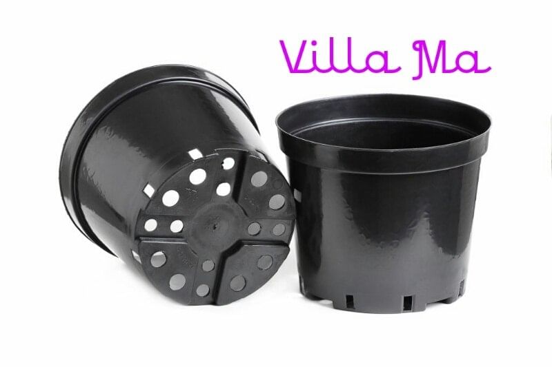 Горшок пластиковый круглый d12см (компл. 12 штук)