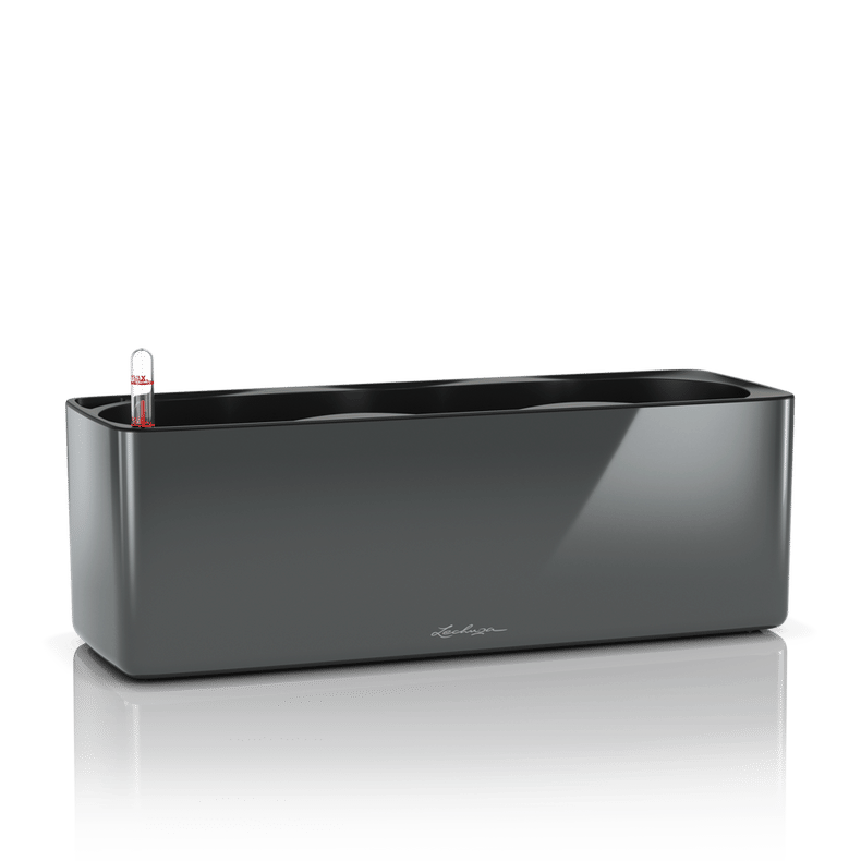 Кашпо - ящик Куб Глоси Трипл \ Cube Glossy Triple lechuza