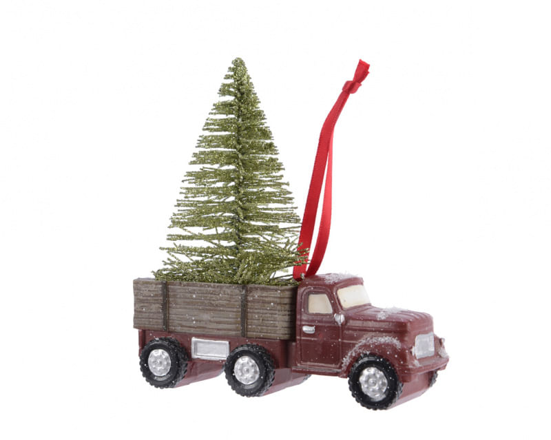 Ёлочная игрушка Грузовичек с ёлкой