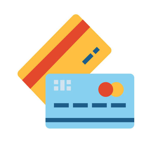 Банковской картой при получении