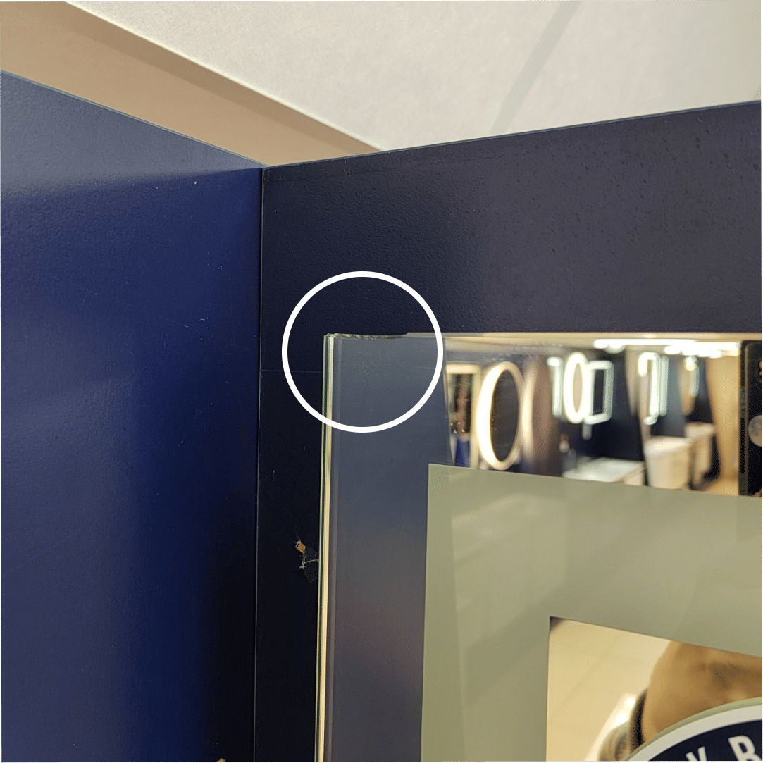 Зеркало с подсветкой Аквародос Альфа 80