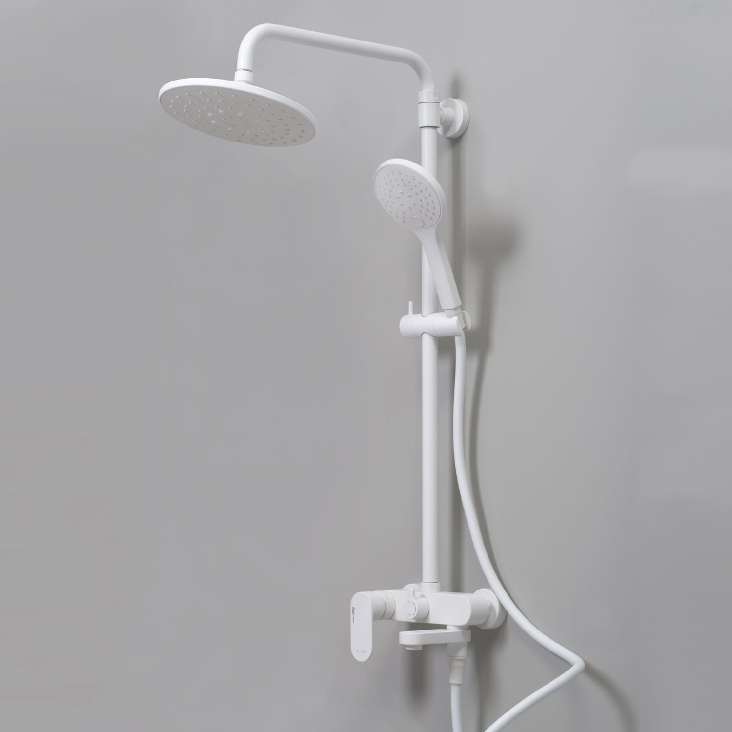 Душевой комплект со смесителем WasserKraft A18501 (Белый Soft-touch)
