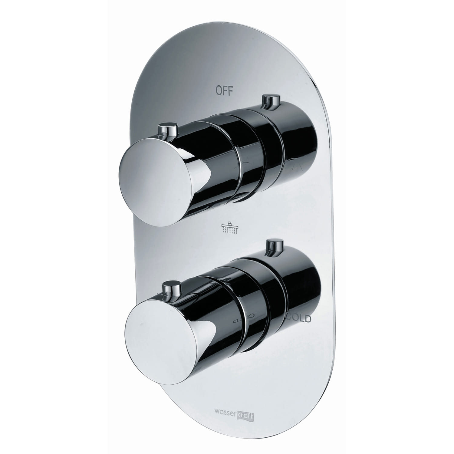 Смеситель для ванны и душа со встраиваемой системой монтажа WasserKraft Berkel 4844 Thermo