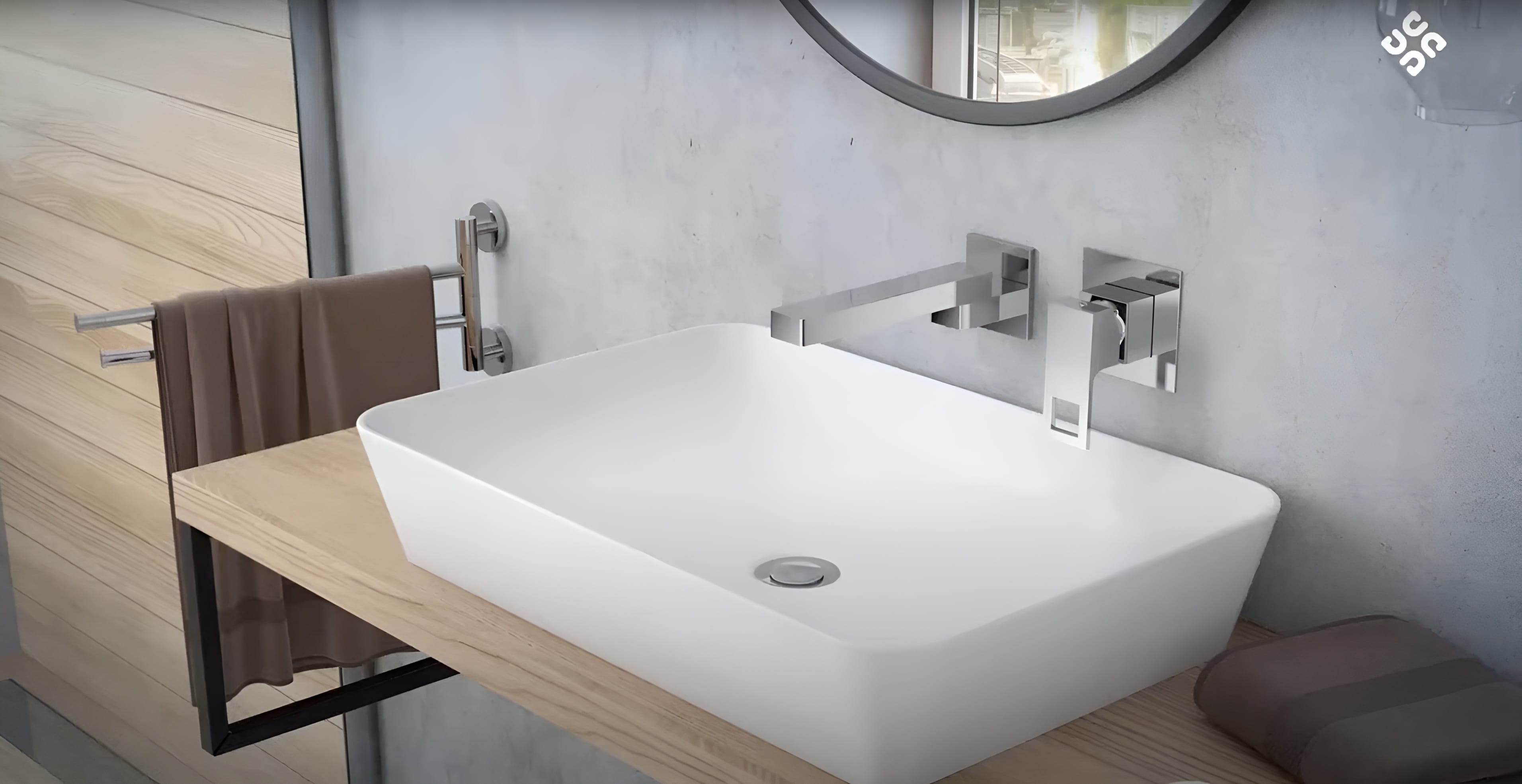 Излив для ванны квадратный, складой, хром Deante NAC_084K CASCADA