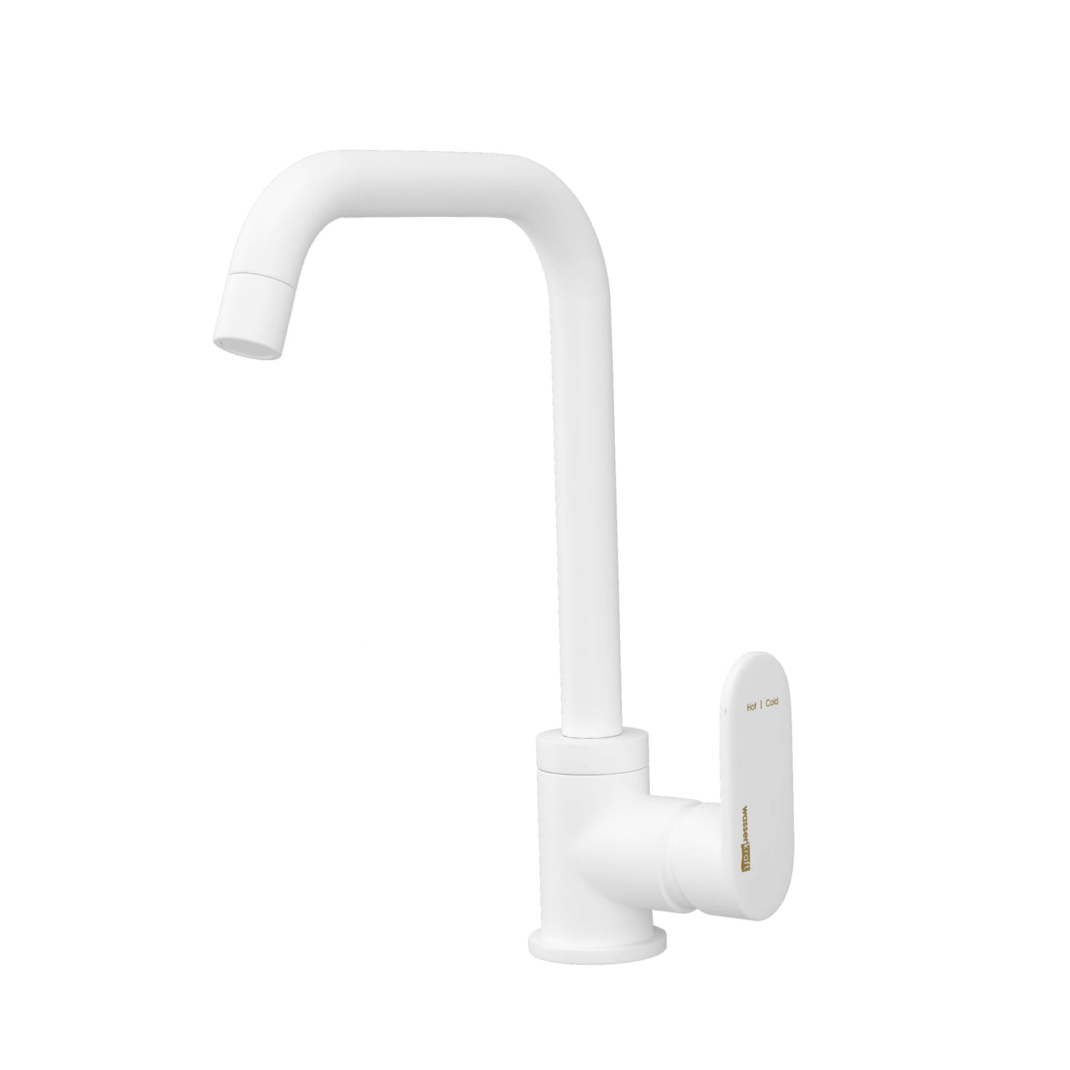 Смеситель для кухни WasserKraft Mindel 8507, (белый Soft-touch)