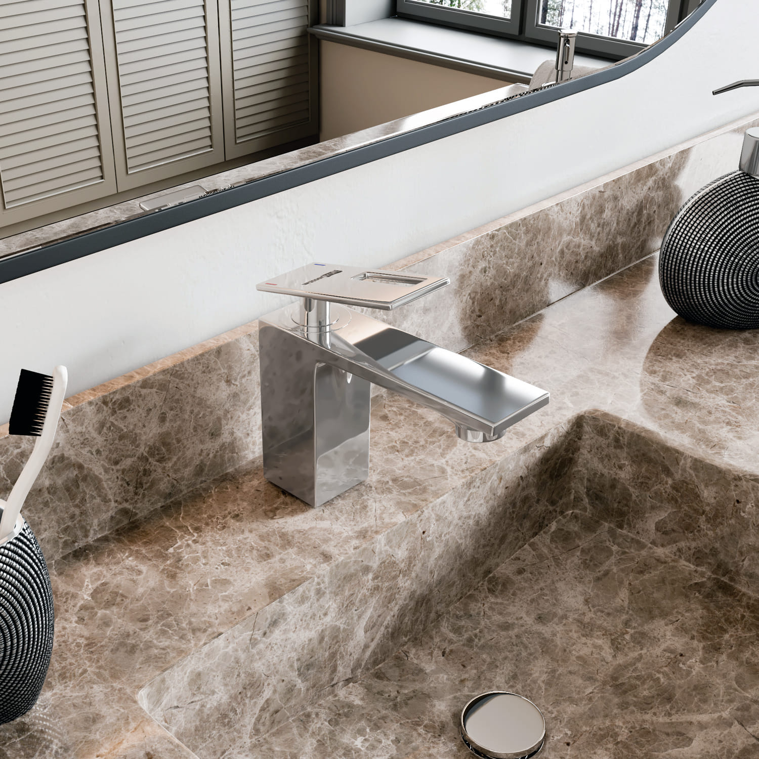 Смеситель для умывальника WasserKraft Alme 1503