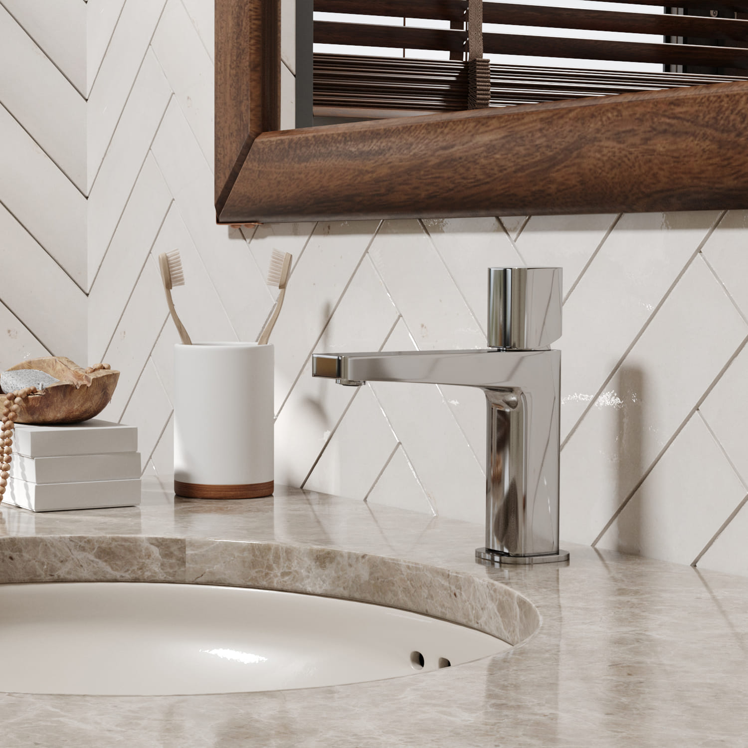 Смеситель для умывальника WasserKraft Naab 8603