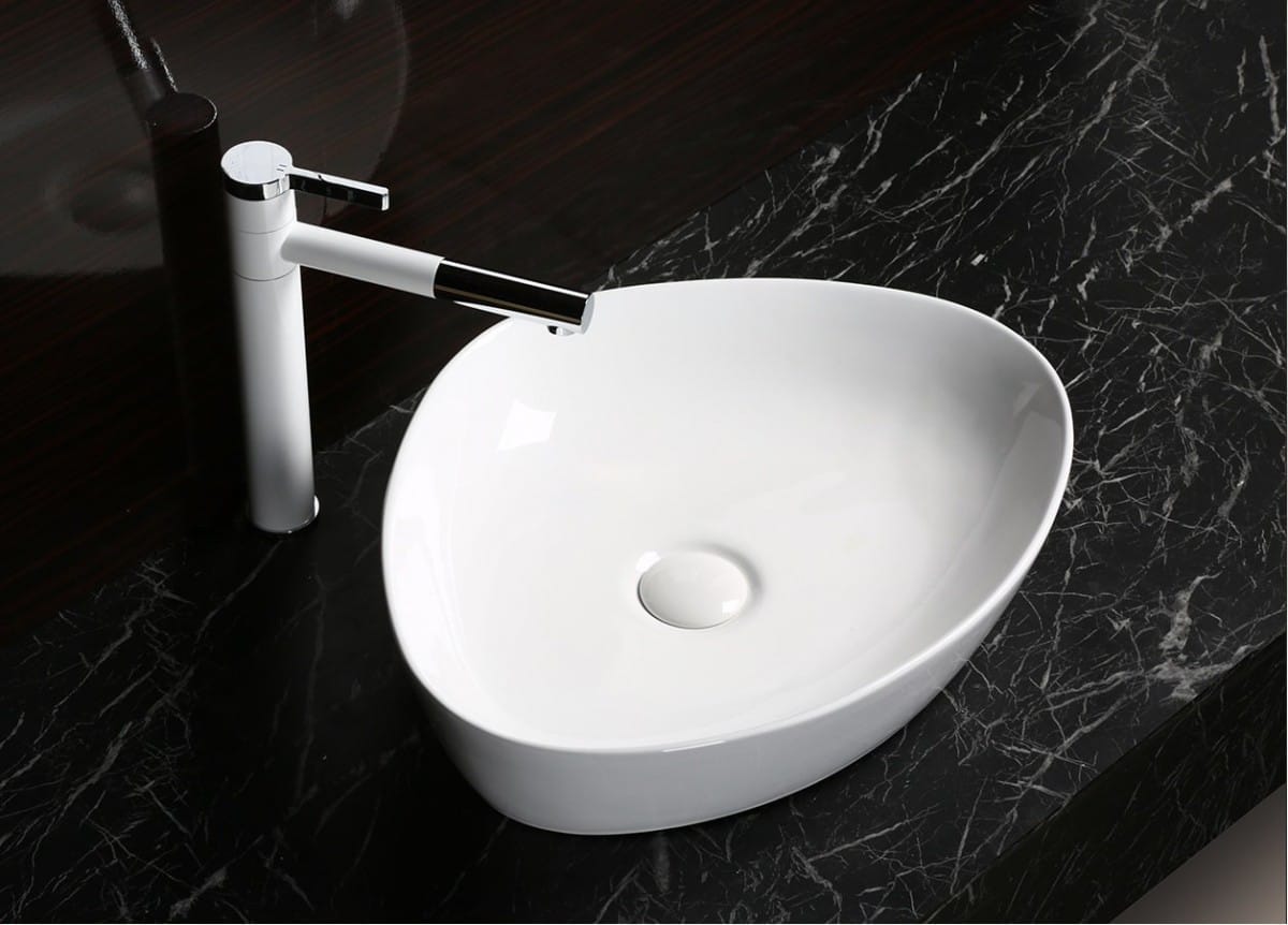 Раковина накладная CeruttSpa CR0021C, треугольная