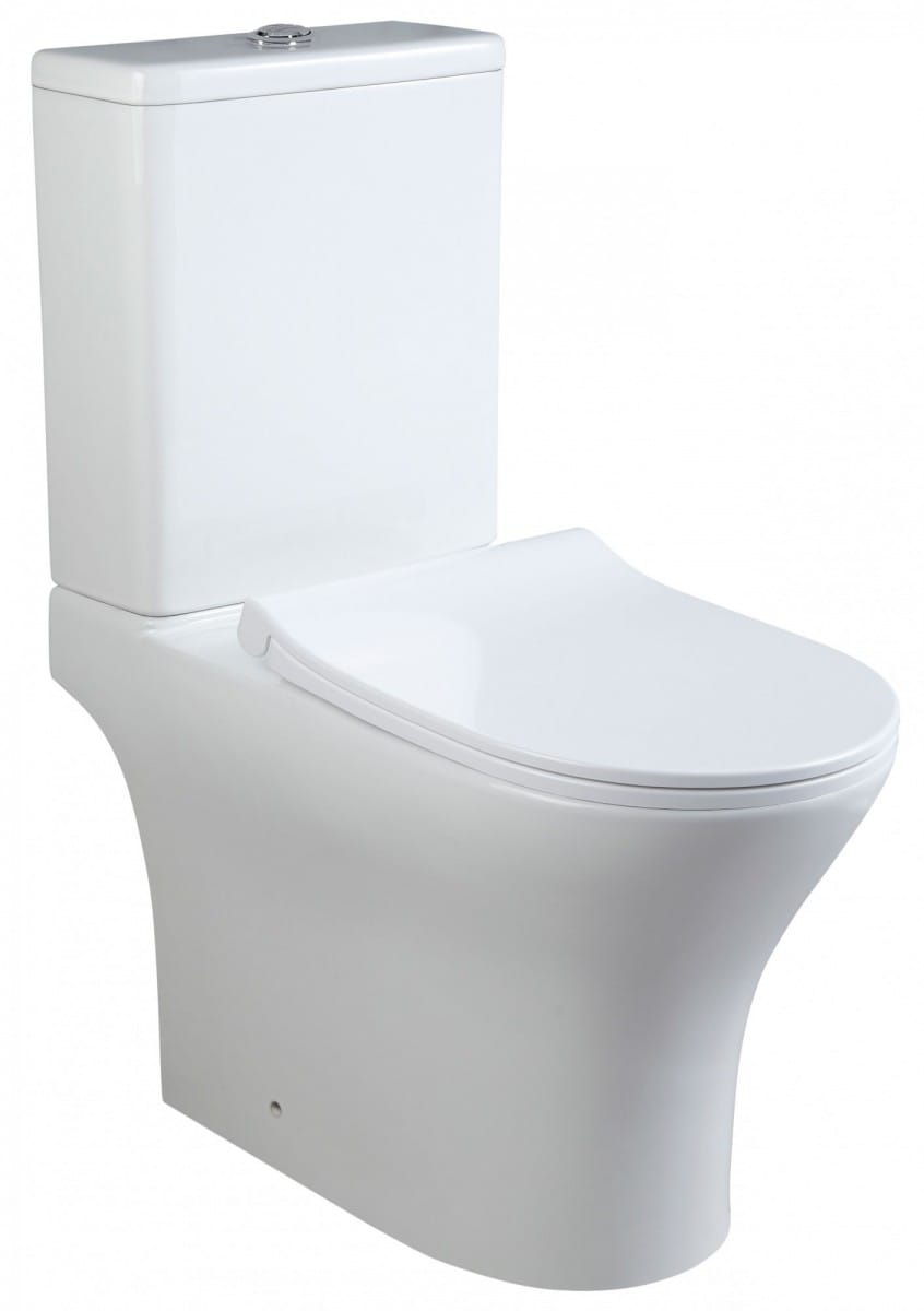 Унитаз напольный CeruttiSpa BERNINA, безободковый с сиденьем, CT7193