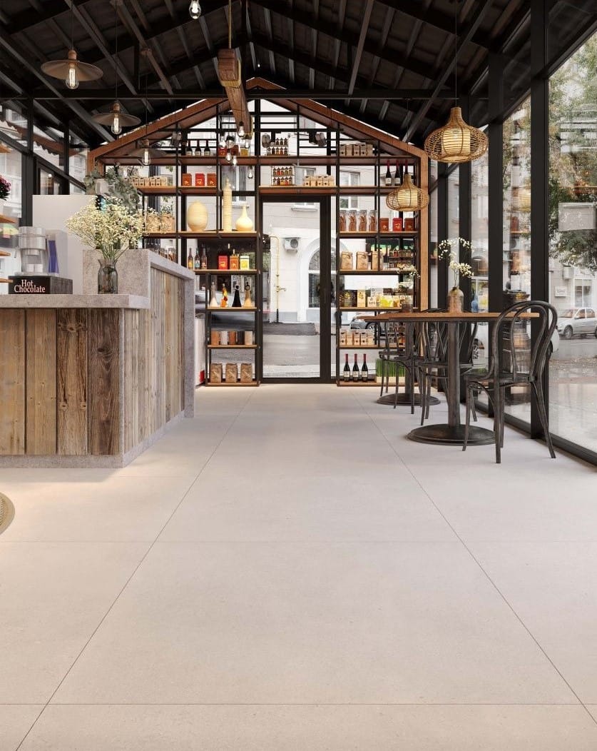 Керамический гранит Bien/QUA 100x100 Void Bone mat