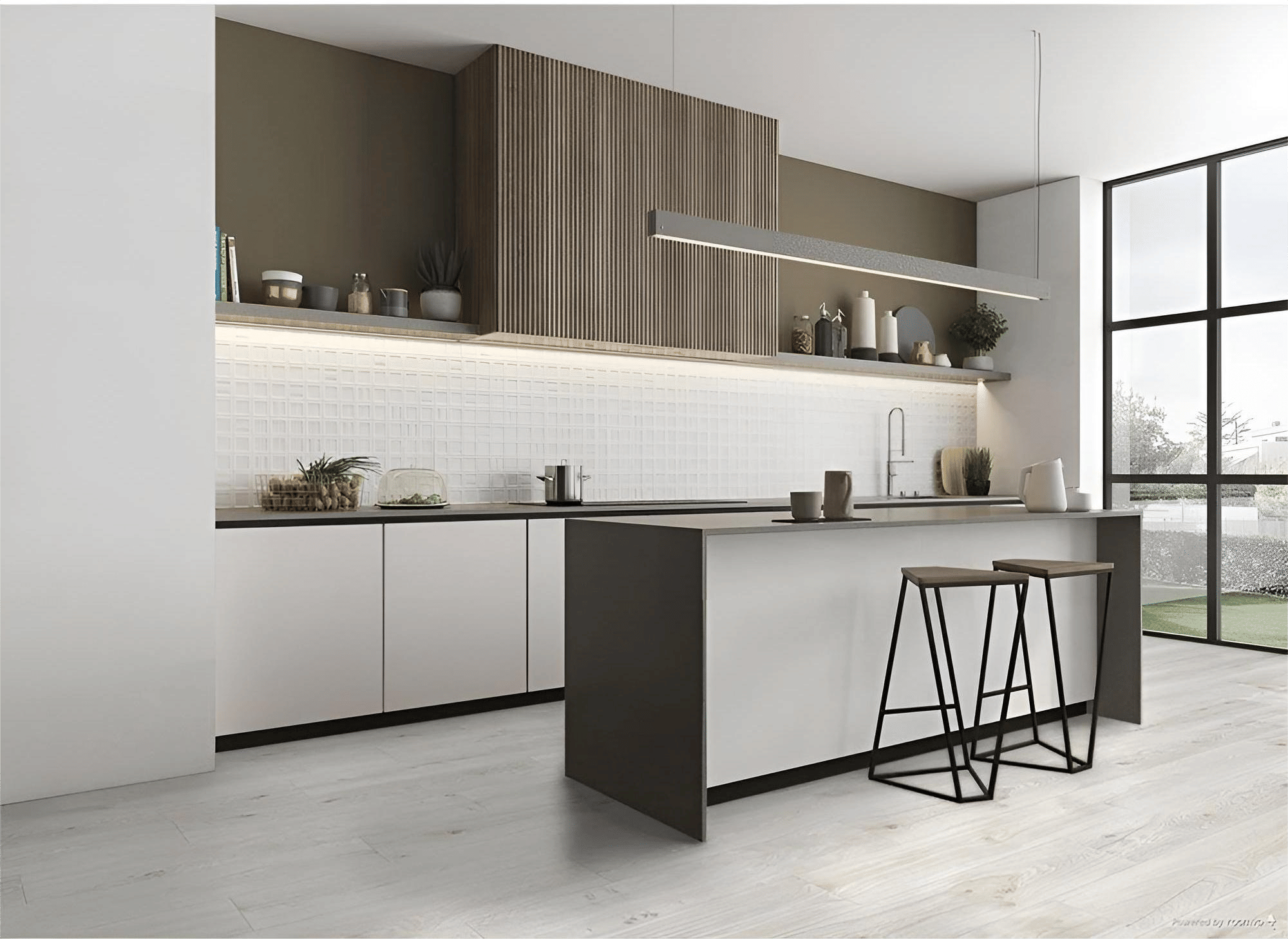 Керамический гранит Argenta Ceramica 23x120 Oland White мат