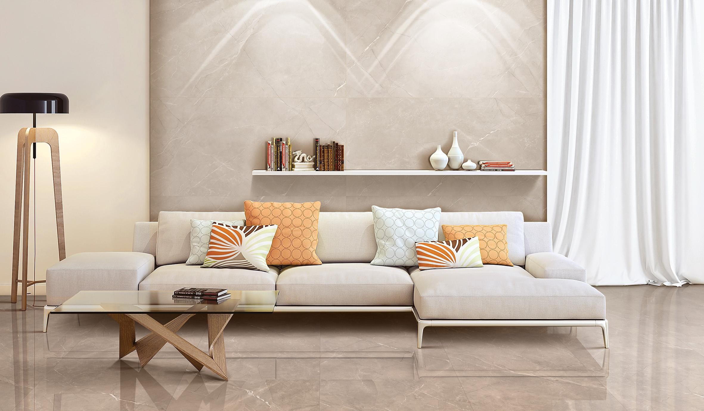 Керамический гранит Laparet 60x60 Vitrum Taupe Polished