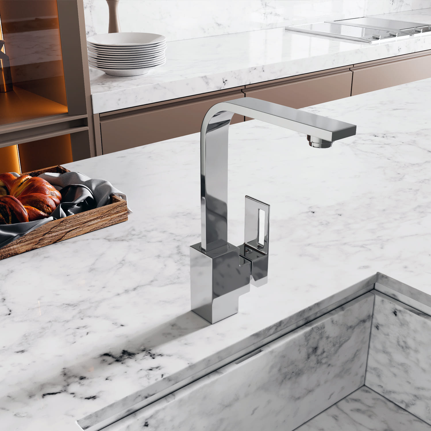 Смеситель для кухни WasserKraft Alme 1507