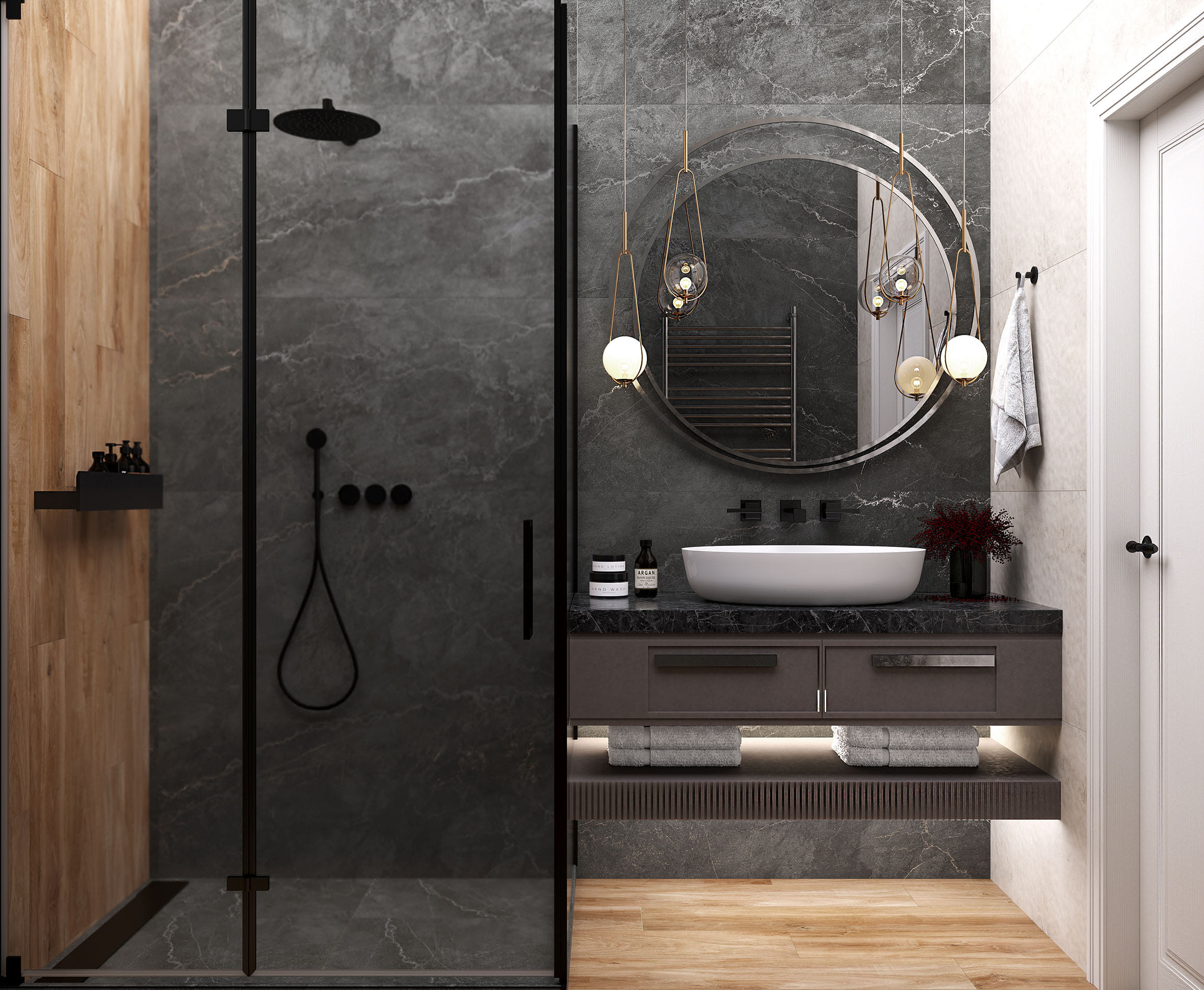 Керамический гранит Laparet 60х120 Leda Black matt carving