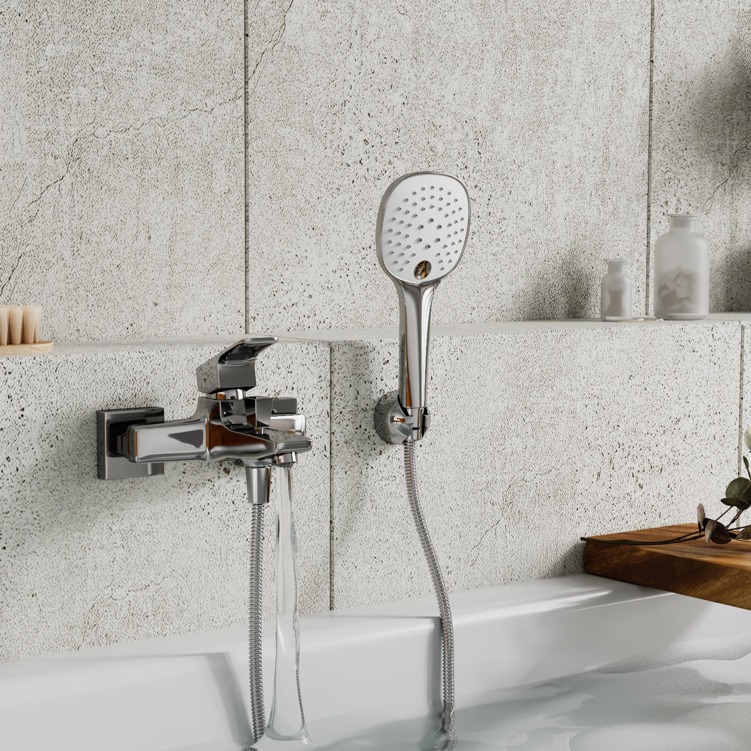 Смеситель для ванны с коротким изливом WasserKraft Salm 2701