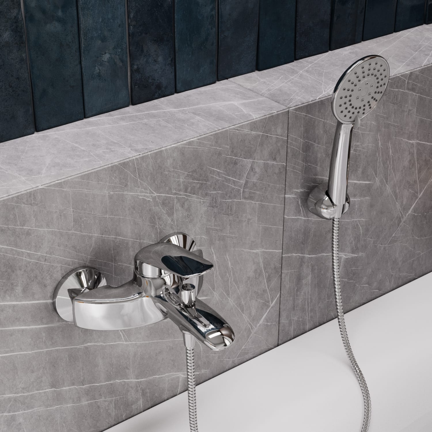 Смеситель для ванны с коротким изливом WasserKraft Rossel 2801