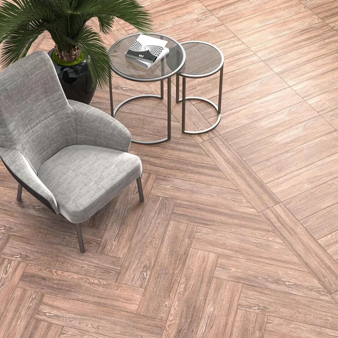 Керамический гранит Kerama Marazzi 20х80 Фрегат коричневый мат