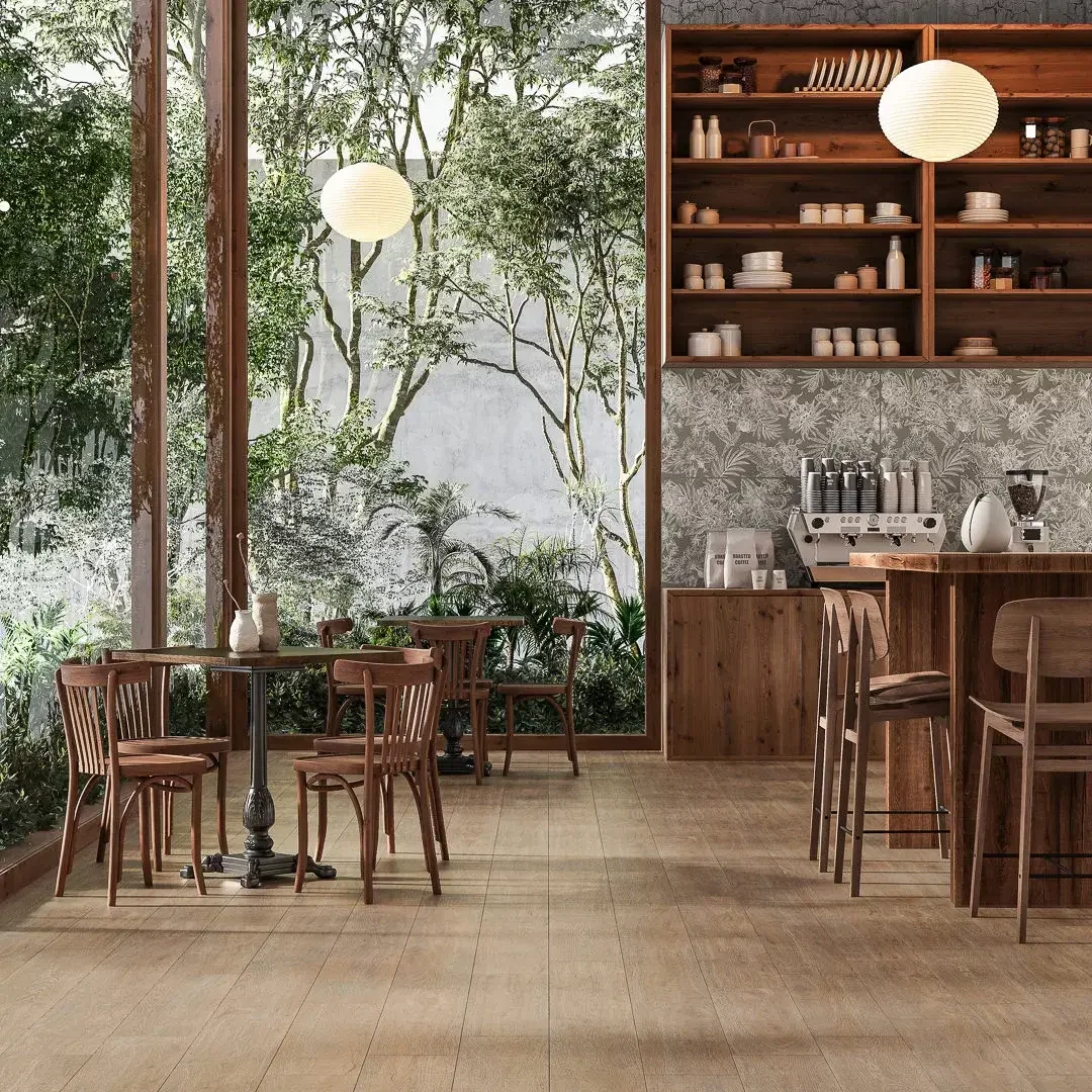 Керамический гранит Kerama Marazzi 20х80 Лимба коричневый светлый мат