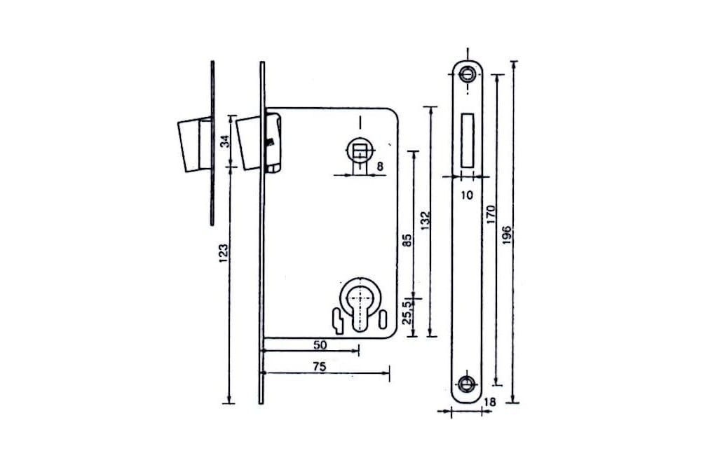 Замок дверной palidore установка